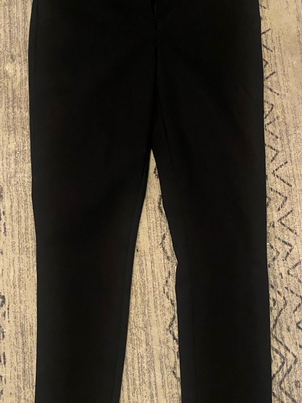 LOFT Black Tailored Straight-Leg Pants